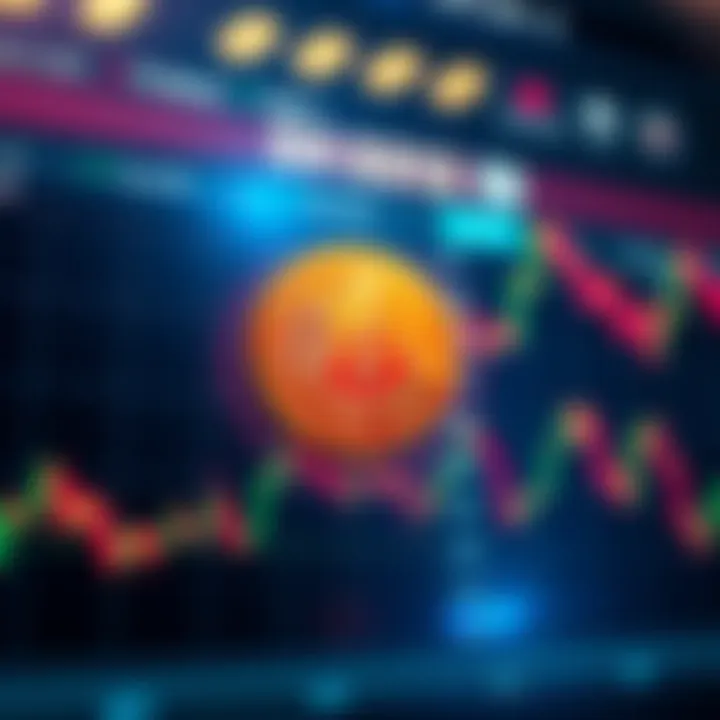 A chart showing Bitcoin hovering near $59,313 with a focus on market fluctuations and trends.