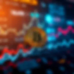 A line chart showing Bitcoin price fluctuations with a downward trend, symbolizing the bear market.