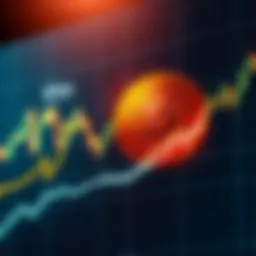 A graph displaying a sharp drop in Bitcoin's value, indicating market volatility and people's concerns about cryptocurrency's future.