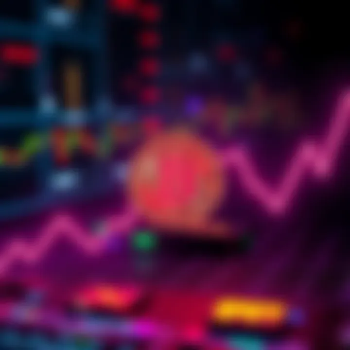 A downward graph representing Bitcoin's falling value, indicating market concerns