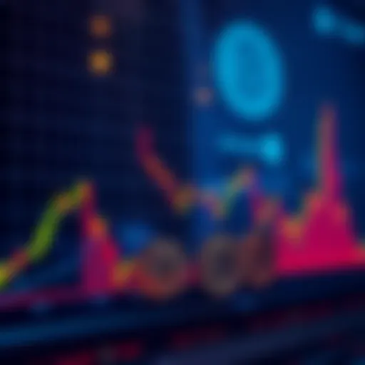 A graph showing a significant drop in Bitcoin's price, indicating panic selling trends during economic uncertainty.