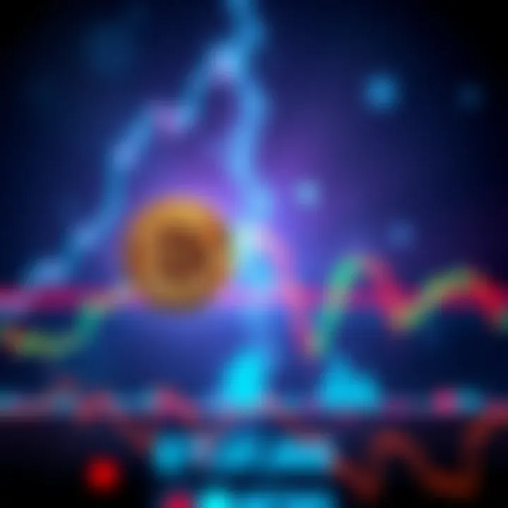 Graph showing Bitcoin's price drop approaching $70,000 support level