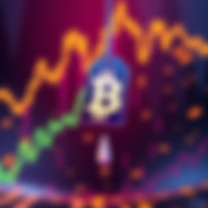 A graphic showing falling Bitcoin prices with a sale tag, representing a buying opportunity for Bitcoin investors.