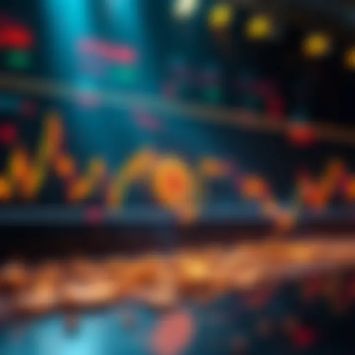 Graph showing a steep decline in Bitcoin prices with bearish trend indicators