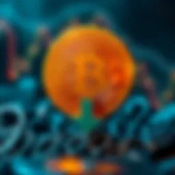 A Bitcoin symbol with a downward arrow indicating a price decline, reflecting market concerns.