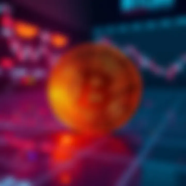 A graph showing the decline of Bitcoin's value over time, indicating a downward trend in the cryptocurrency market.