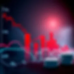 Graph showing Bitcoin's decline in January and February 2026 with red bars indicating negative performance