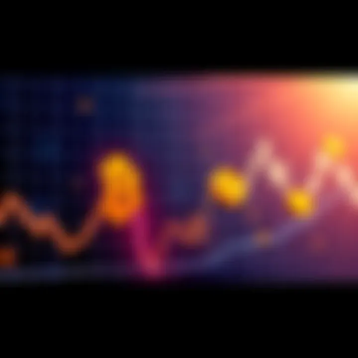 Bitcoin Price Drop Graph showing Bitcoin's price decrease with a downward trend line and digital currency symbols