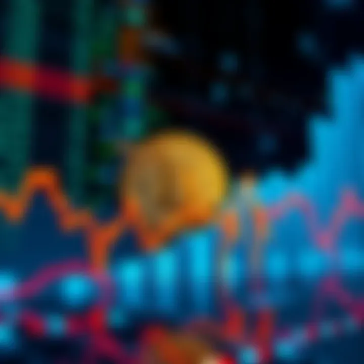 Graph showing Bitcoin price falling below $62,000 with a backdrop of tech stock decline