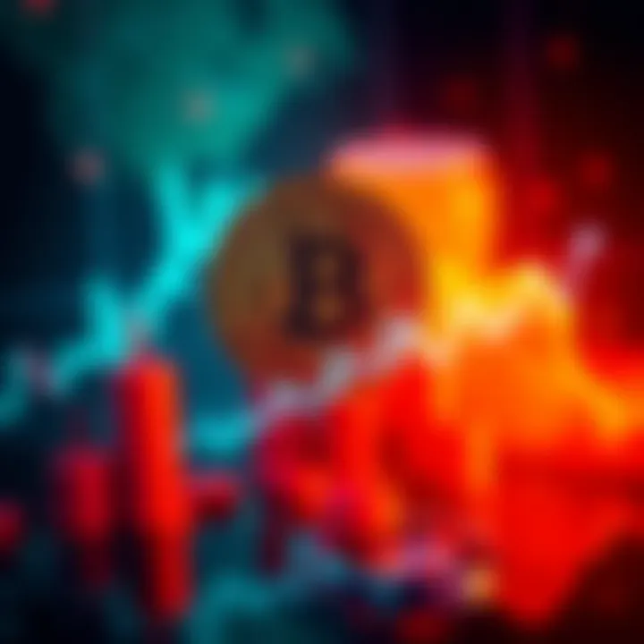 Graph showing a significant decline in Bitcoin prices amid rising geopolitical tensions