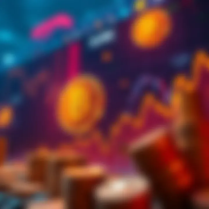 A graph showing Bitcoin's price dropping significantly, highlighting market panic