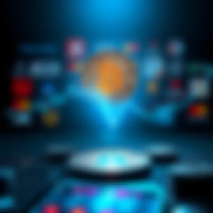 Bitcoin Price Drop A graphical representation showing a downward trend in Bitcoin prices despite increasing company logos around it.