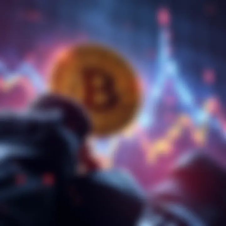 Graph showing Bitcoin price falling below $100,000 with other cryptocurrencies affected