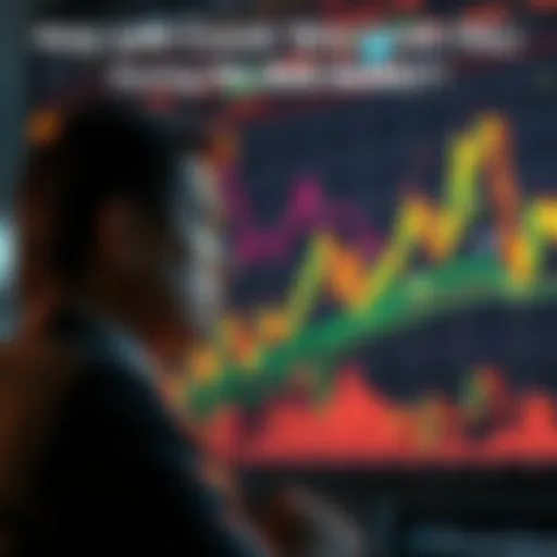 Bitcoin price drop A chart showing a downward trend in Bitcoin prices with a concerned investor looking at it