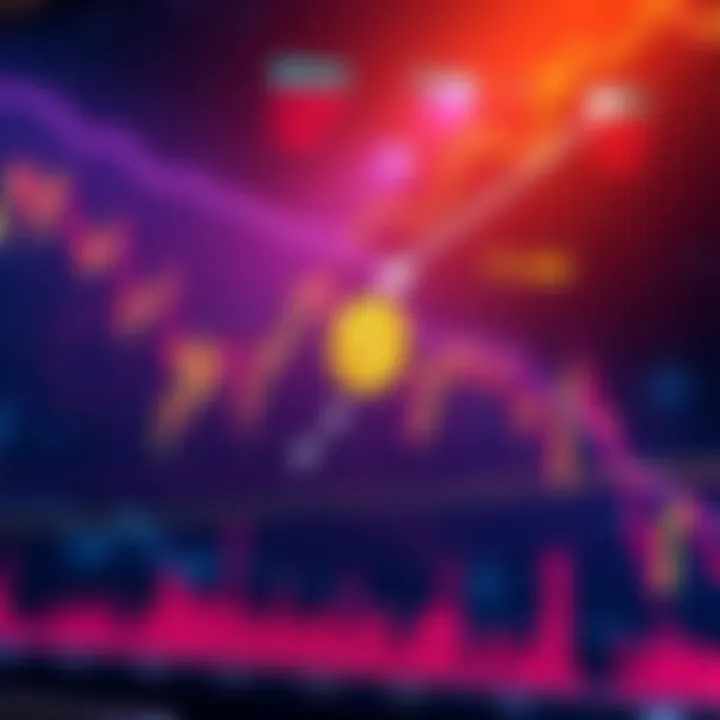 Bitcoin Price Drop A chart showing the steep decline of Bitcoin's price, with arrows indicating market manipulation concerns after a tariff comment by President Trump.