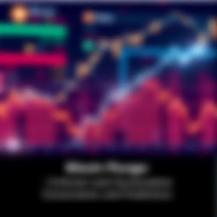 A line graph showing the sharp decline in Bitcoin prices, overlaid with text highlighting the debate surrounding predictions.