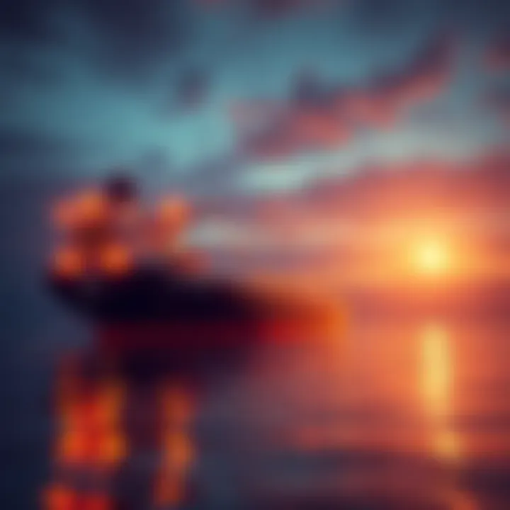 A chart showing Bitcoin's decline below $75,000, with an empty oil tanker symbolizing the historic oil route shutdown.