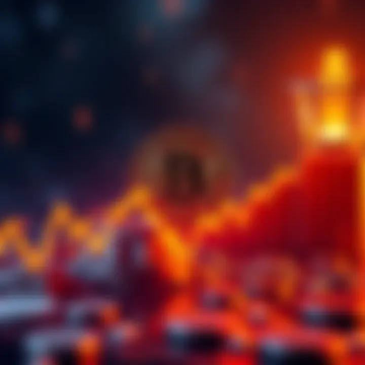 Graph showing Bitcoin's potential drop to $90K with downward trend