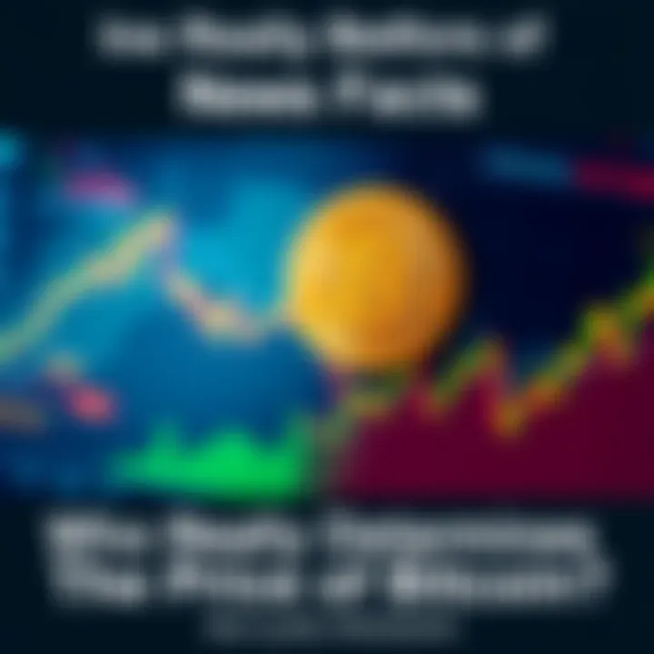 Graph showing Bitcoin price trends alongside market indicators and trading volumes