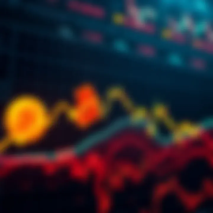 A graph showing Bitcoin's price rise followed by a sharp decline, reflecting market volatility.