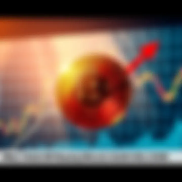 A graph showing Bitcoin's price with an arrow pointing to a target of $38,000, indicating a potential buying point.