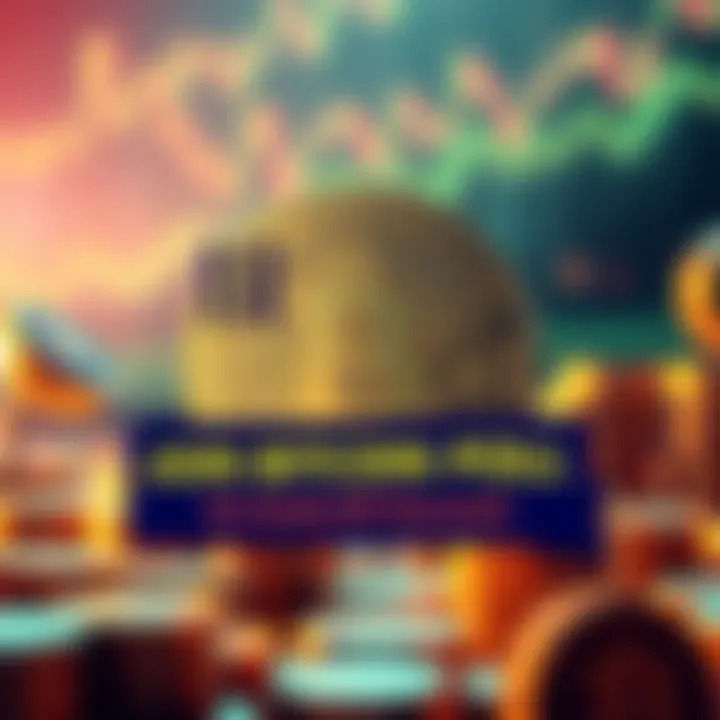Bitcoin Price Poll Announcement A graphic showcasing a Bitcoin symbol with a poll asking for price predictions and a reward banner for USDT, inviting people to participate.