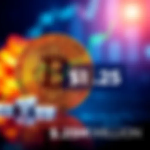 Cathie Wood predicts Bitcoin reaching $1.25 million. A graph showing Bitcoin's potential surge alongside the text.