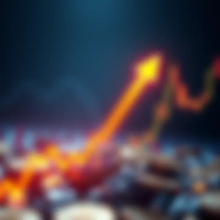 Graph showing Bitcoin price trend with a downward arrow indicating a drop to $14,700 based on market analysis