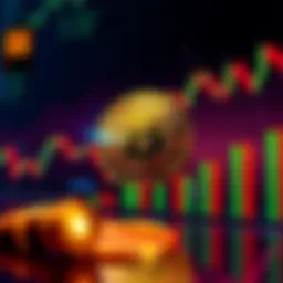 Chart showing Bitcoin price prediction to reach $240K, with a background of market trends and graphs.