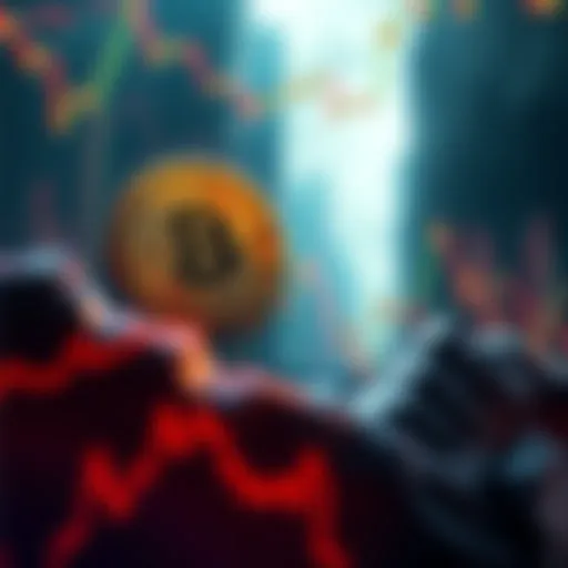 Chart showing Bitcoin price struggling at $85,000 with support at $80,000, illustrating market dynamics and Wall Street's influence.
