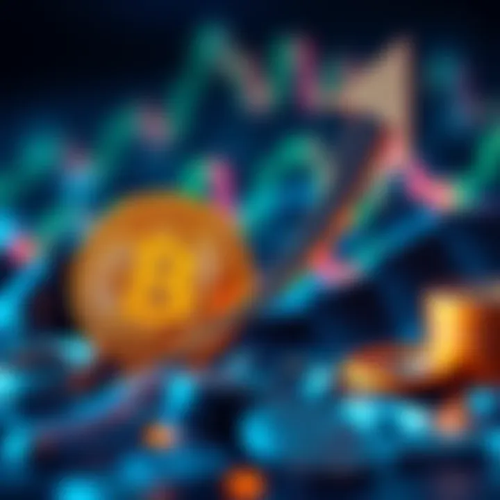 Bitcoin symbol with an upward arrow indicating a 9% increase