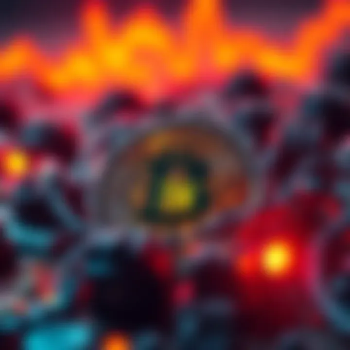 Bitcoin logo with a price tag showing $70K, signifying stable value amid market uncertainty