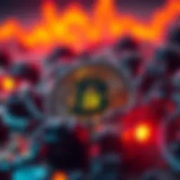 Bitcoin Price Stability Bitcoin logo with a price tag showing $70K, signifying stable value amid market uncertainty