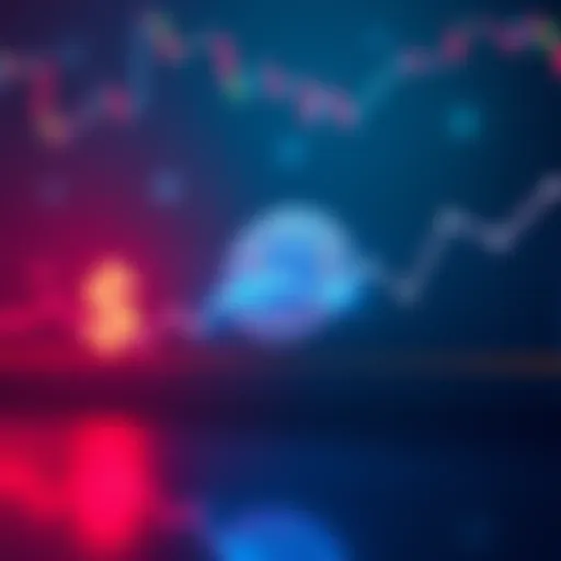 Bitcoin Price Stagnation A graph showing Bitcoin hovering around $64K with no major movement, surrounded by symbols of uncertainty like a question mark and a dollar sign.