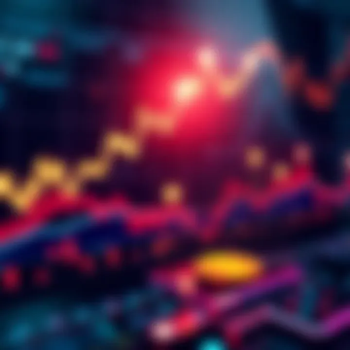 Graph showing Bitcoin price sharply rising with arrows indicating market trend, alongside symbols of whale accumulation and trading activity.