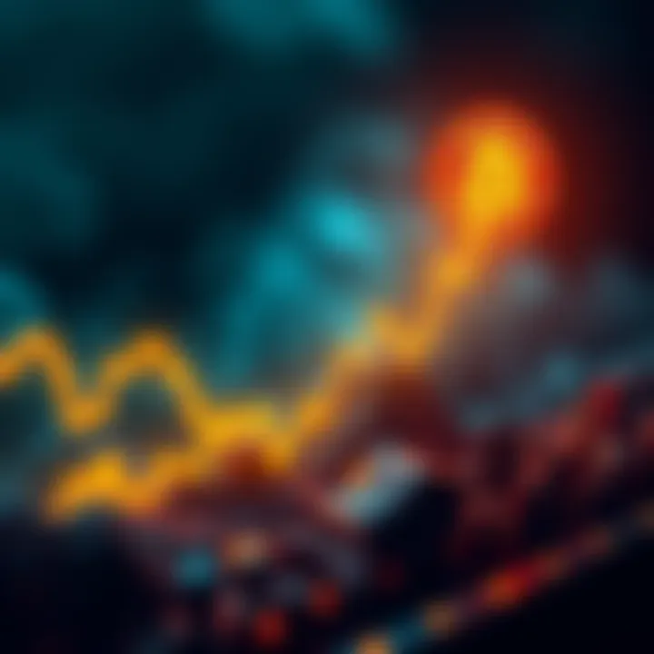 Bitcoin price surge An upward graph depicting Bitcoin's price movement nearing $78K