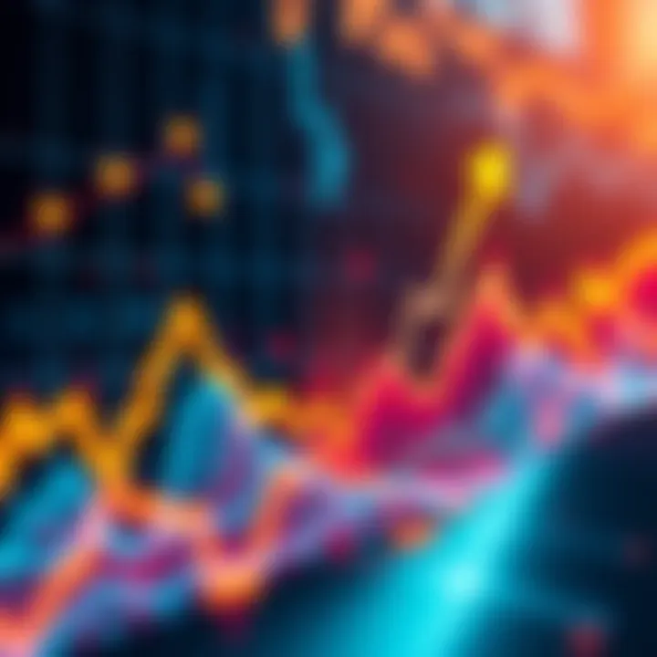 Graph showing a sharp increase in Bitcoin prices with upward trend line