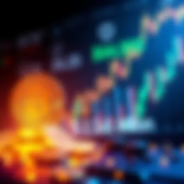 A graphic showing Bitcoin rising above $64,000 with a backdrop of a digital currency market chart and the total crypto market cap highlighted at $2.3 trillion.
