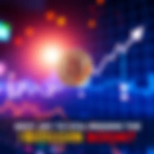 A graph showing Bitcoin's price reaching new highs with a downward trend for fiat currency values