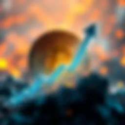 Visual representation of Bitcoin symbol with an upward arrow indicating price growth toward $150,000