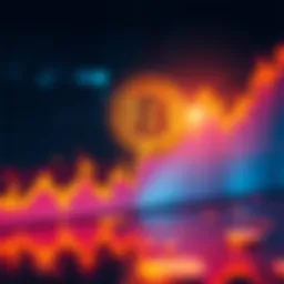 A graph showing Bitcoin's price trends, highlighting significant increases and drops.
