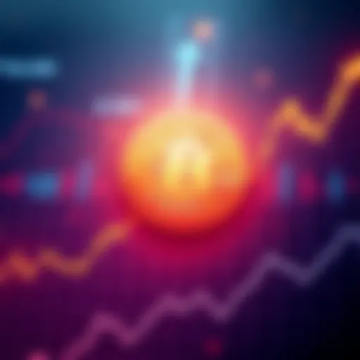 A graph showing Bitcoin's price rising to £58,000 with a digital coin icon.
