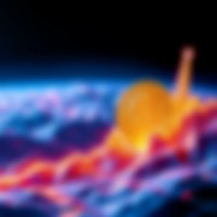 Bitcoin symbol rising with a graph showing an upward trend, indicating it has stayed above $100,000 for a long period.