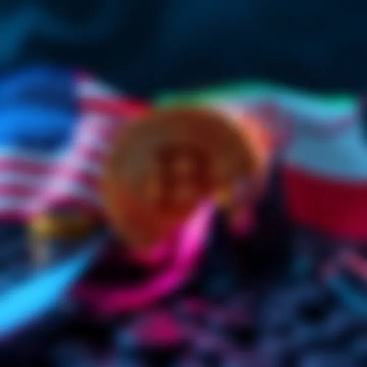 A graphic showing Bitcoin's price rising against a backdrop of US and Iran flags, symbolizing geopolitical tensions.