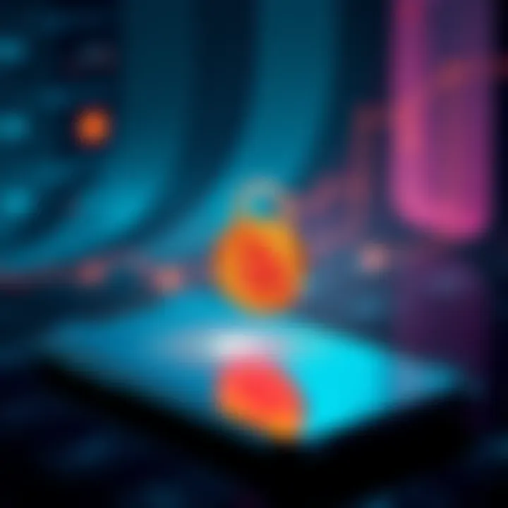 A graphic showing a smartphone with a lock symbol and Bitcoin logo, representing secure messaging applications.