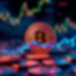 Visual representation of Bitcoin showing high profits for holders with a graph indicating potential price dip