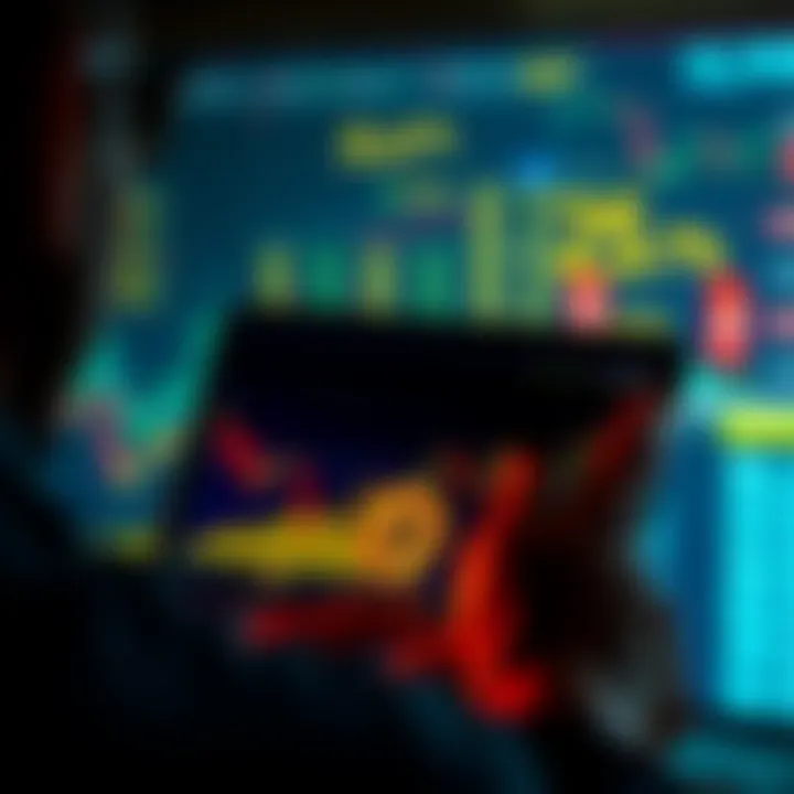 A person looking at a Bitcoin graph showing a 3% drop in value after purchase, expressing concern about future investments.