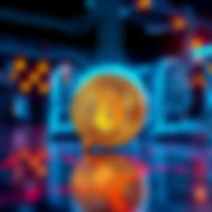 Bitcoin and Quantum Computing Risks A graphic showing a Bitcoin symbol next to a quantum computer, highlighting the risks to Bitcoin's security from quantum technology.