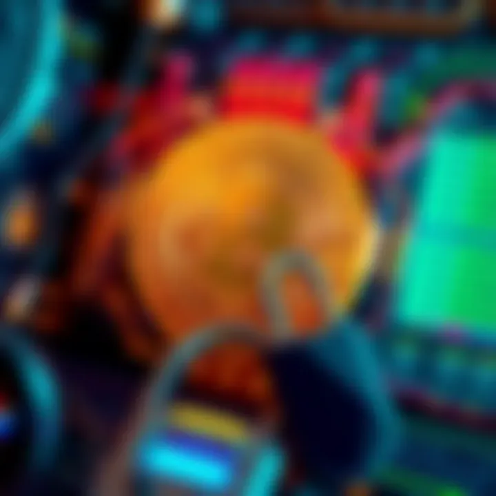 A visual representation of Bitcoin and quantum computing threats, featuring a Bitcoin symbol surrounded by digital locks and a quantum computer in the background.