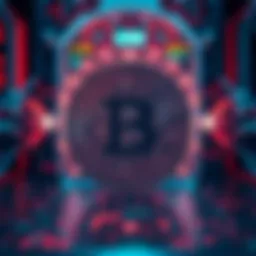 A visual representation of the Bitcoin symbol in front of a quantum computer, highlighting the risk posed by emerging technology to cryptocurrency security.